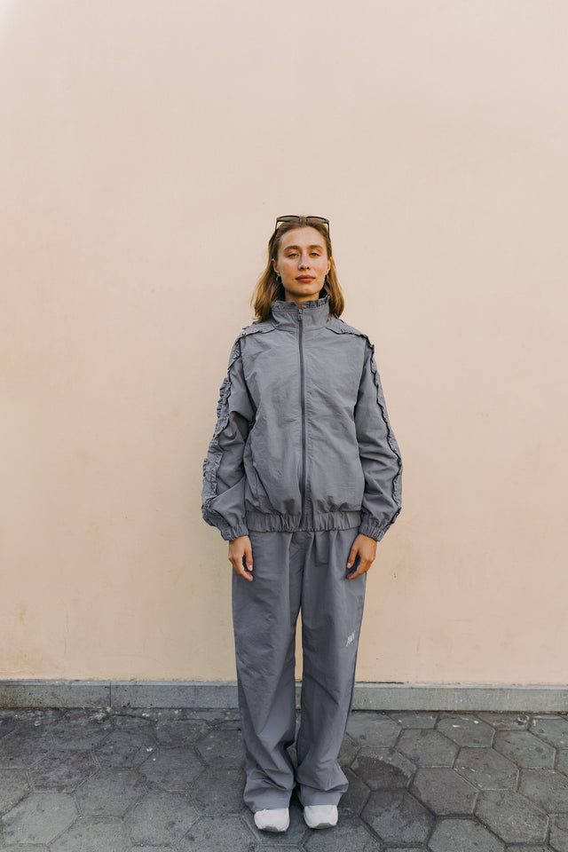 Slate grey track set, full length