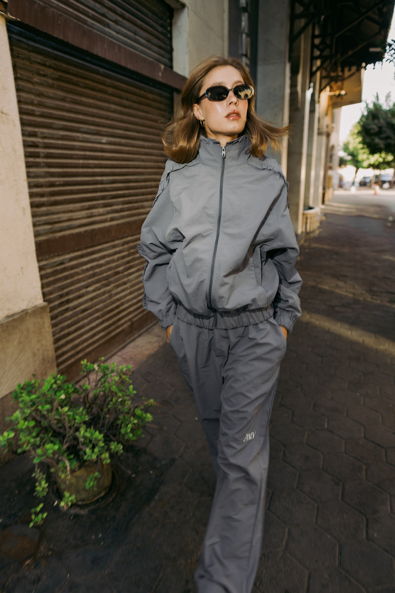 Walking in the slate grey track set